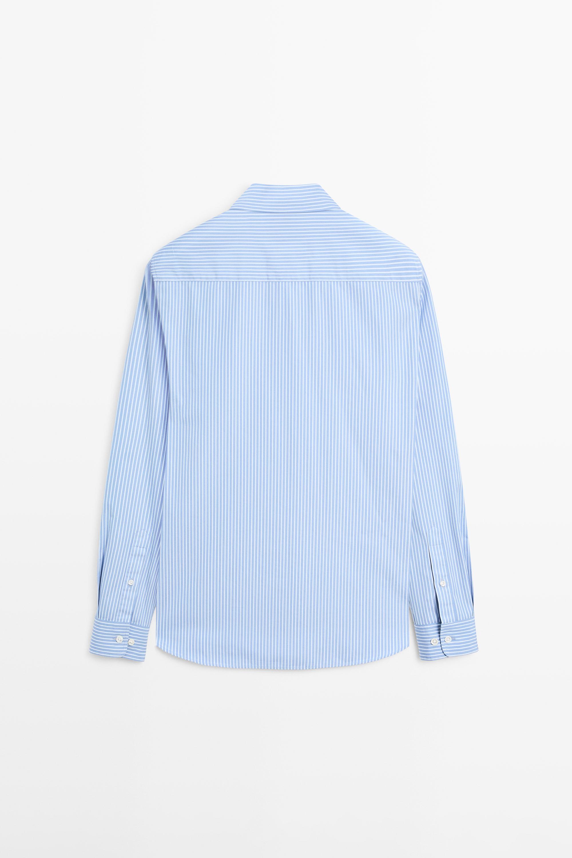 Chemise regular fit en popeline 100 % coton